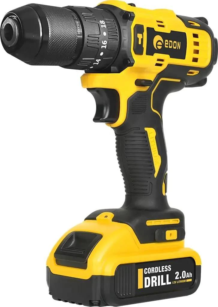 Изображение Шуроповерт Edon AD-18 черный/желтый 23164 (30 Н·м//Li-Ion//18 В) (23164)