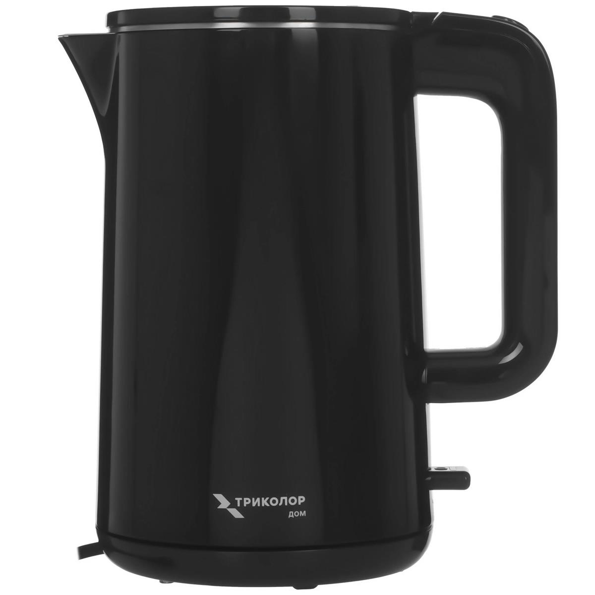 Изображение Электрический чайник Триколор KT531P (1850 Вт/1,5 л /пластик, нержавеющая сталь/черный)