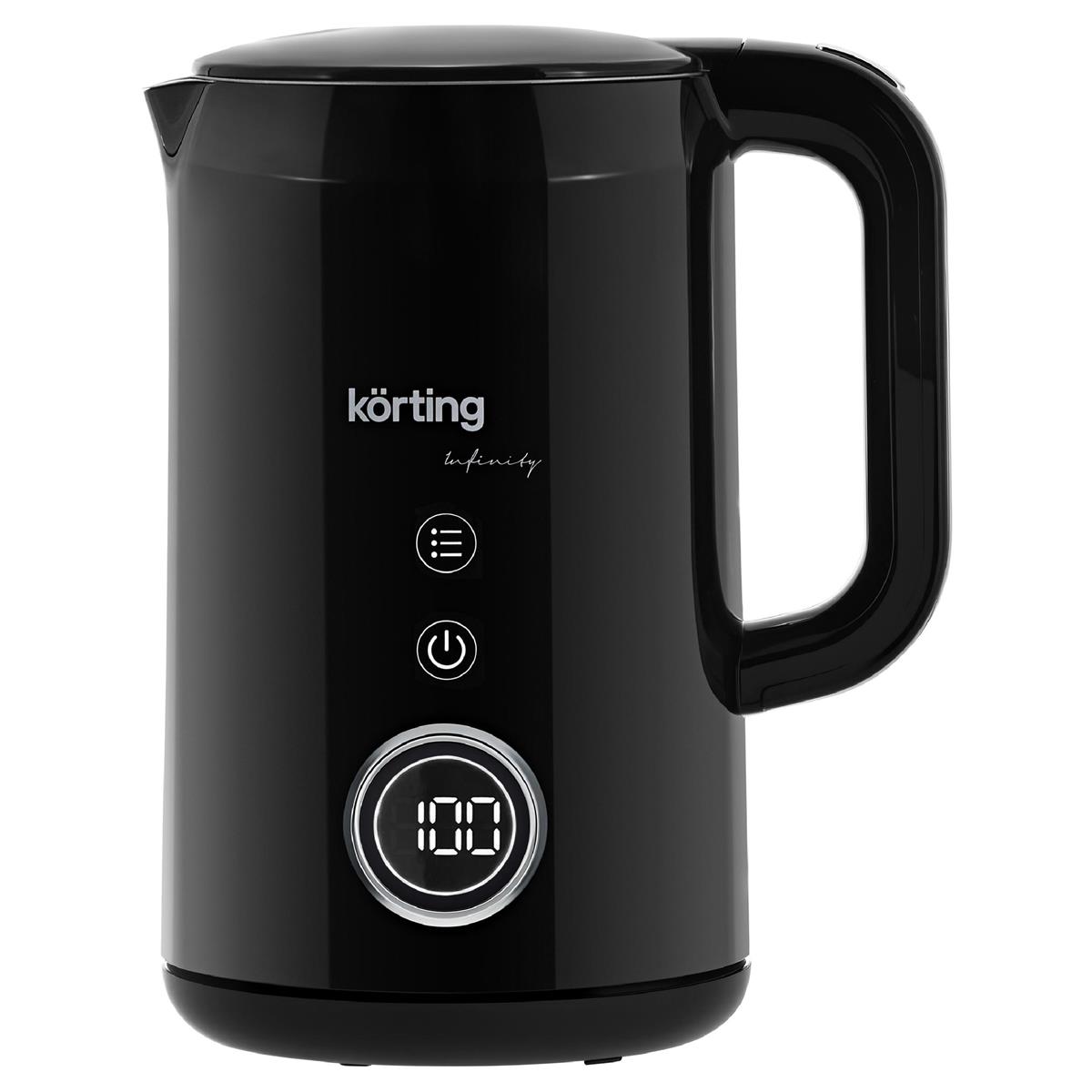 Изображение Электрический чайник Korting KWK 0904 Infinity (2200 Вт/1,7 л /нержавеющая сталь/черный)