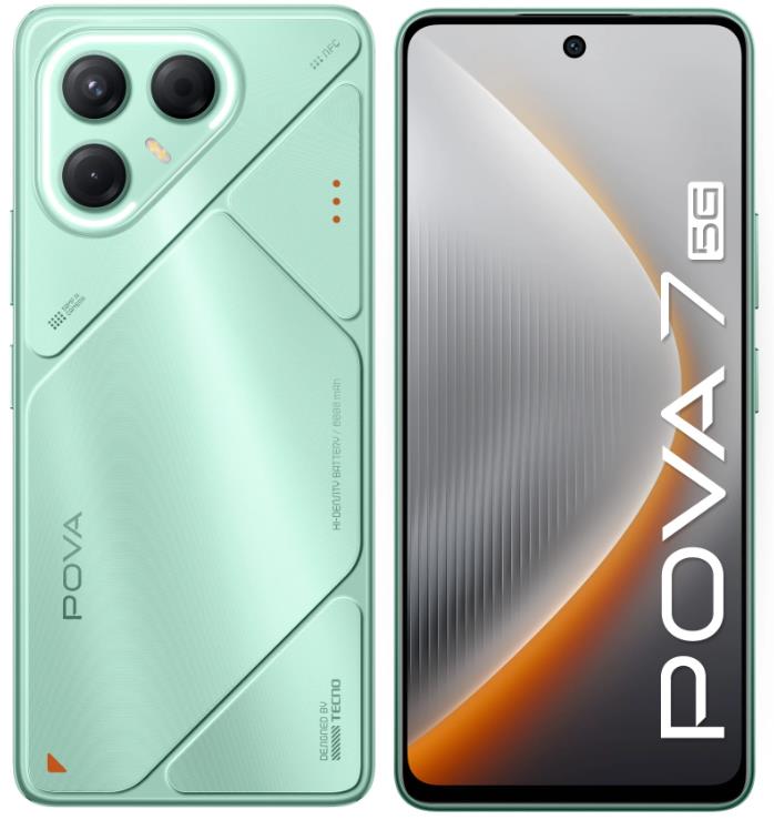 Изображение Смартфон TECNO POVA 7 5G (128 Гб/8 Гб) зеленый