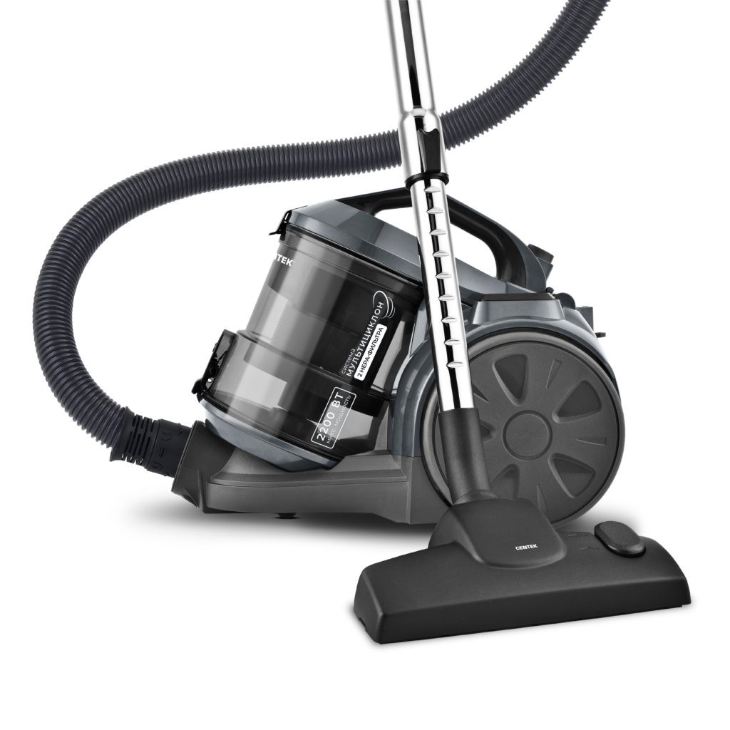Изображение Пылесос CENTEK CT-2545 (2200 Вт /контейнер/серый)
