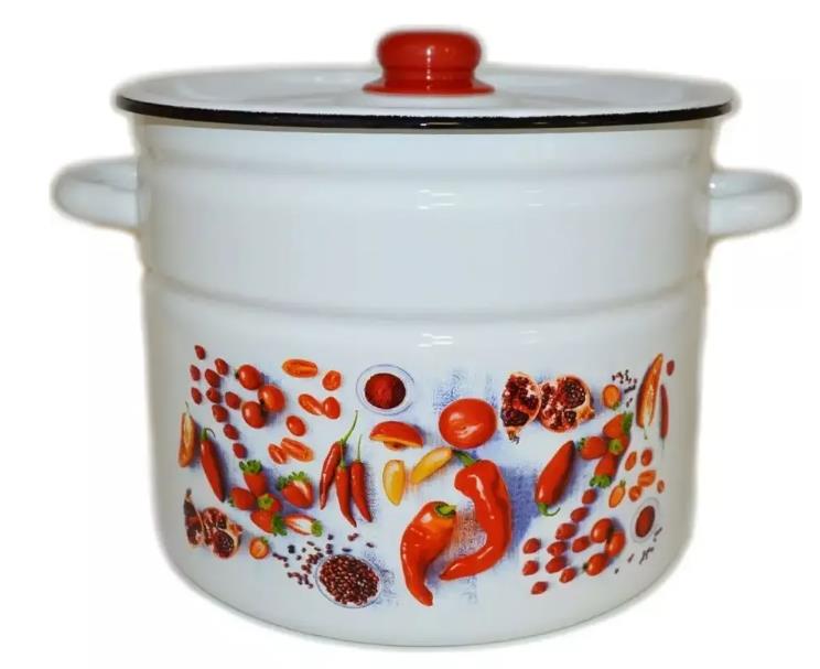 Изображение Кастрюля Appetite 1с200с Паприка эмал цил (9 л )