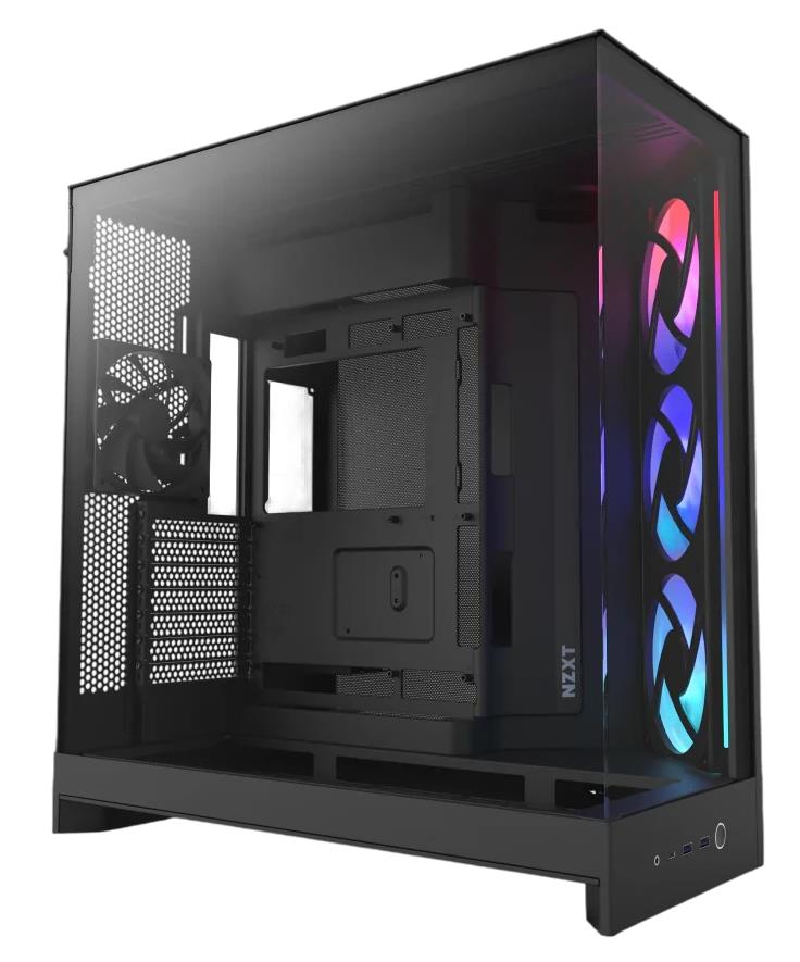 Изображение Корпус NZXT H9 Flow RGB Black (mATX, ATX, Mini-ITX, EATX, черный, без БП)/(CM-H92FB-R1)