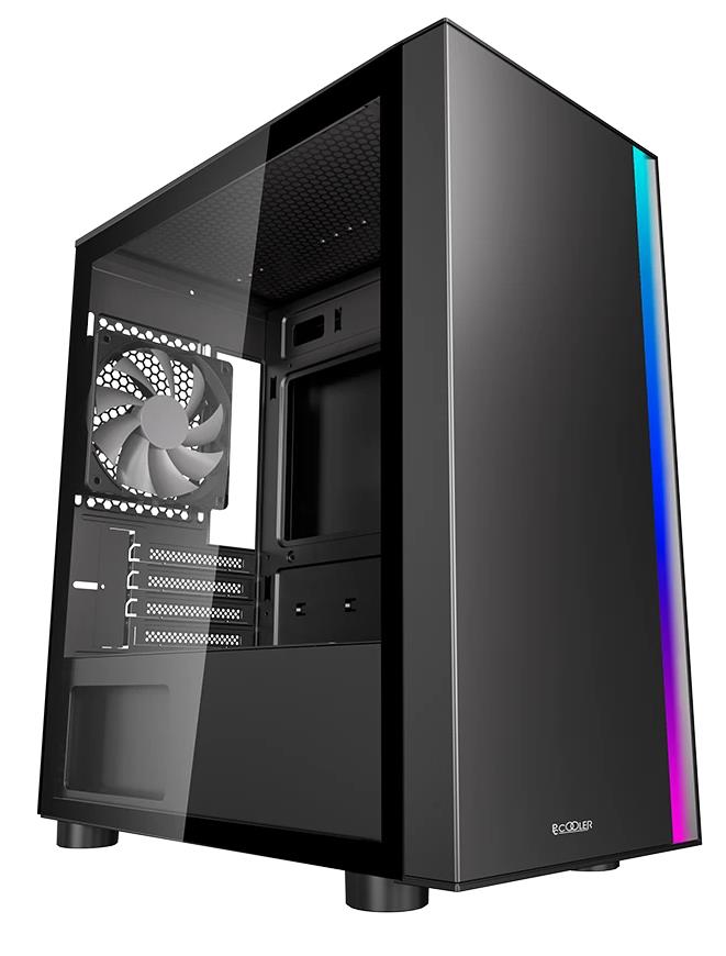 Изображение Корпус PCcooler LM300 ARGB BK (mATX, Mini-ITX, черный, без БП)/(LM300 ARGB BK)