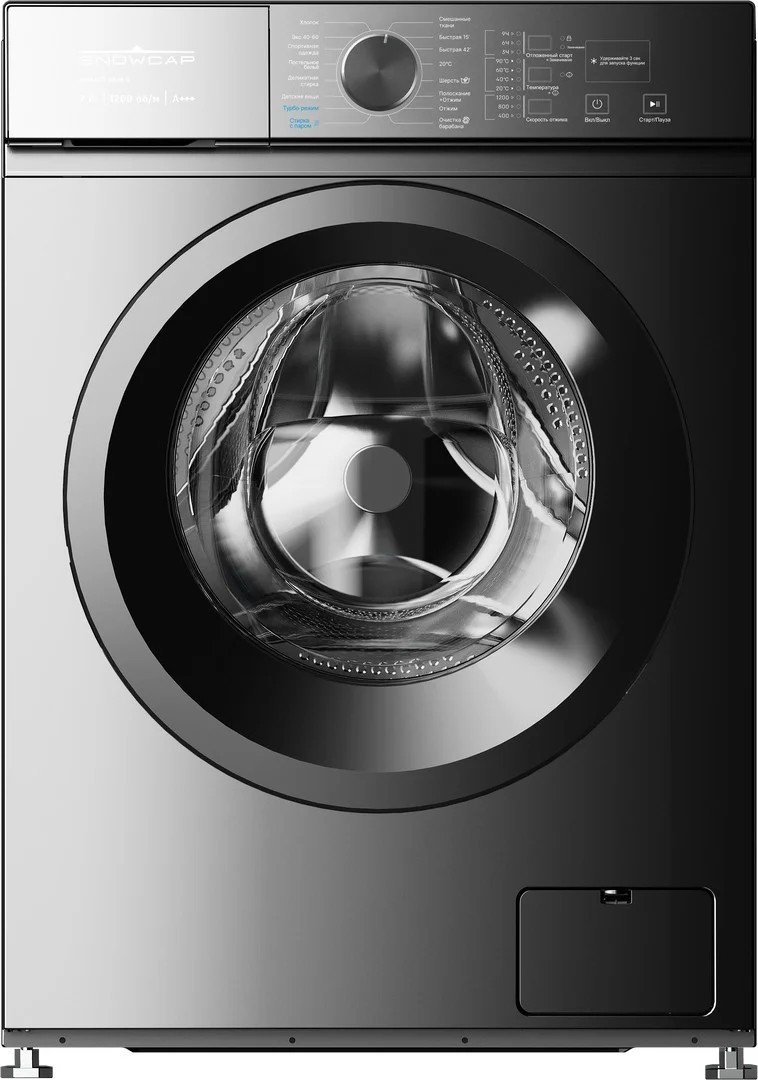 Изображение Стиральная машина Snowcap WM6807 SLIM S, серебристый (фронтальная, 7 кг, 1200 об/мин )