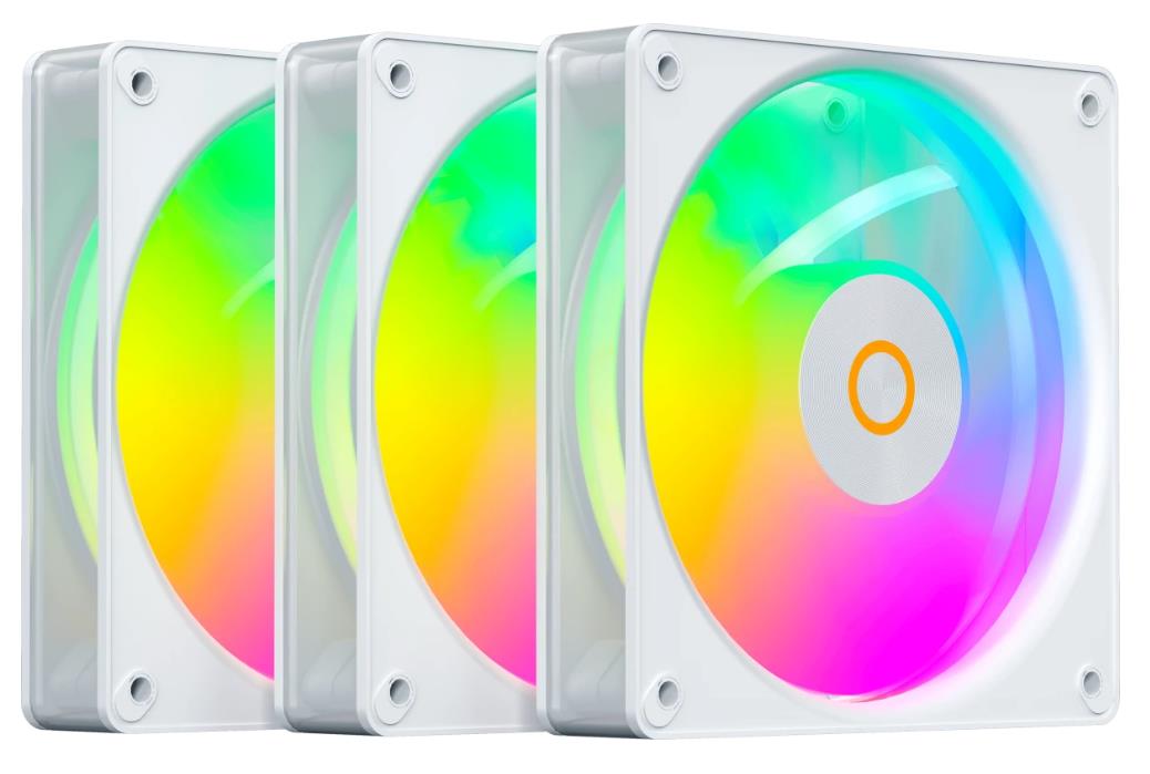 Изображение Вентилятор Ocypus Gamma F12 Elite WH ARGB REVERSE BLADE (1800 об/мин , 120x120x25 мм,4-pin PWM)