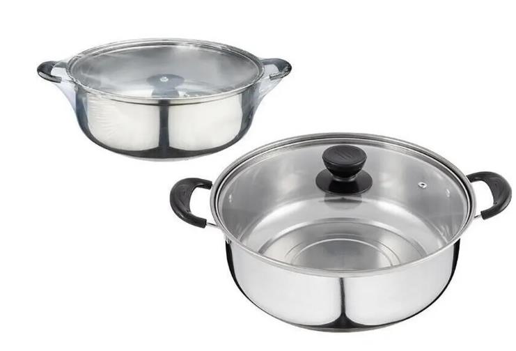 Изображение Кастрюля БЕЗ ТМ Promo, с крышкой из жаропрочного стекла (104617) (5,5 л )