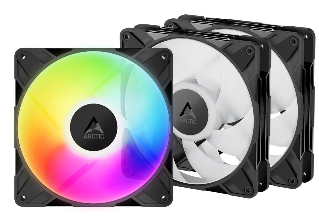 Изображение Вентилятор Arctic P14 Pro A-RGB Black 3 Pack (2500 об/мин , 140x140x25 мм,4-pin PWM)