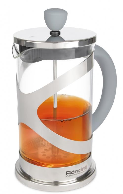 Изображение Френч-пресс Rondell Crystal Grey RDS-839, 800 мл,серый