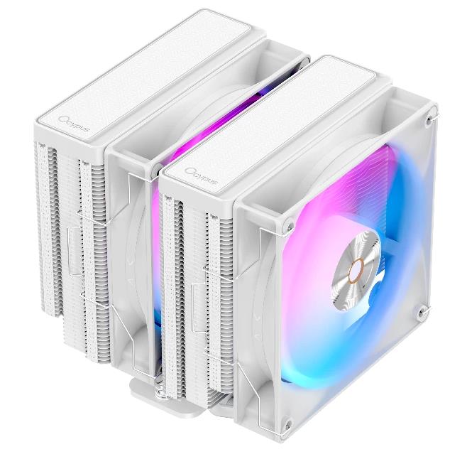 Изображение Кулер для процессора Ocypus Delta A62 WH ARGB (AM4, LGA1150/1151/1155/S1156, LGA 1200, LGA 1700, AM5, LGA1851)2 шт