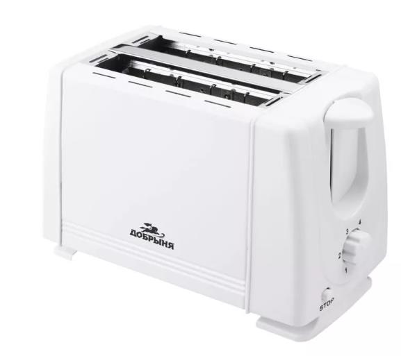 Изображение Тостер Добрыня DO-2150 (700 Вт  белый)