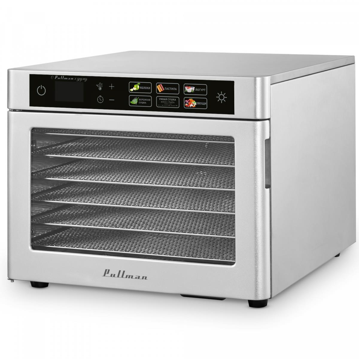 Изображение Сушилка для овощей Pullman PL-100, 6 уровней, 9 поддонов, 500 Вт (поддонов 9 шт, 500 Вт , )