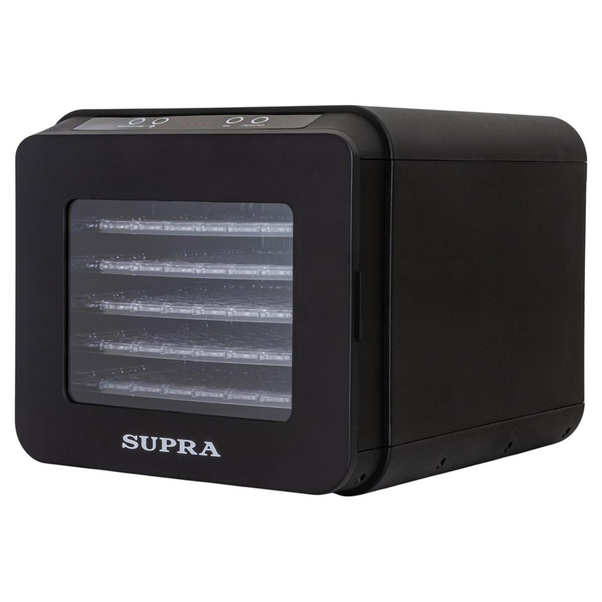 Изображение Сушилка для овощей Supra DFS-617 (поддонов 6 шт, 600 Вт , черный)