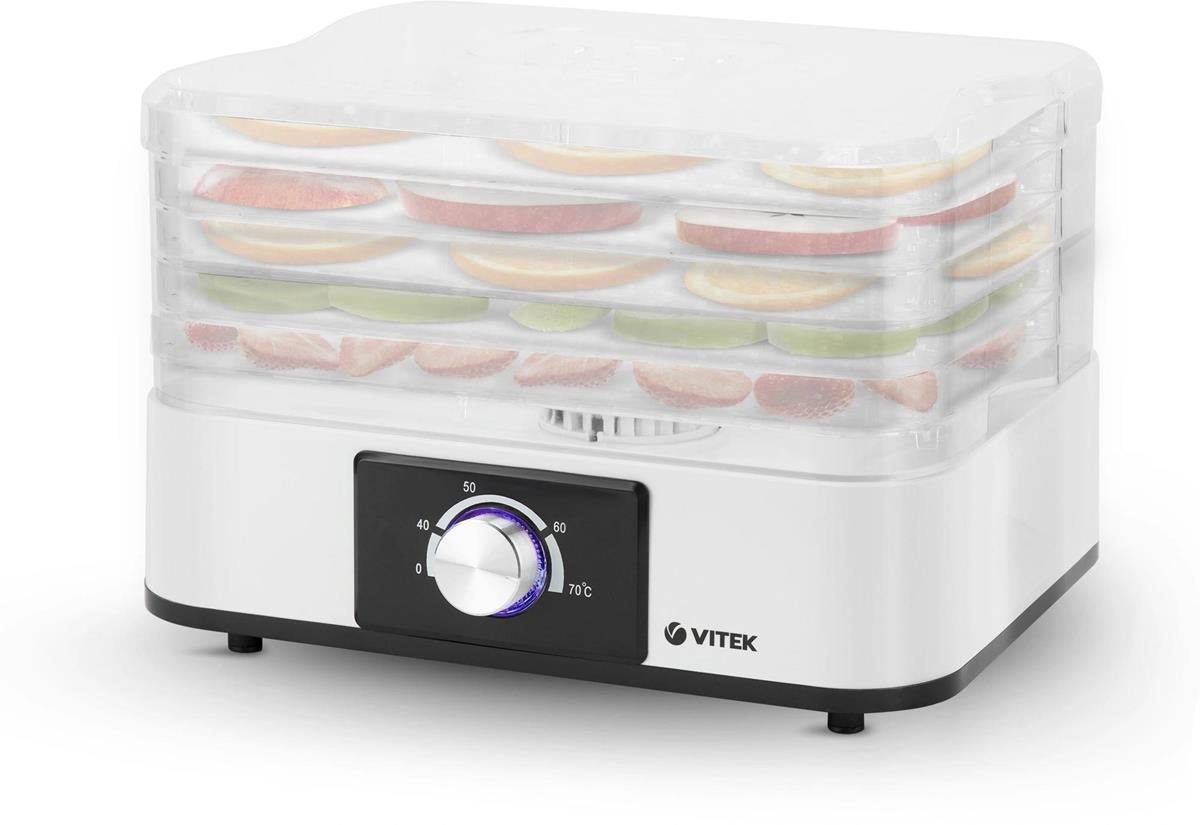 Изображение Сушилка для овощей VITEK VT-5067 (поддонов 5 шт, 245 Вт , белый)