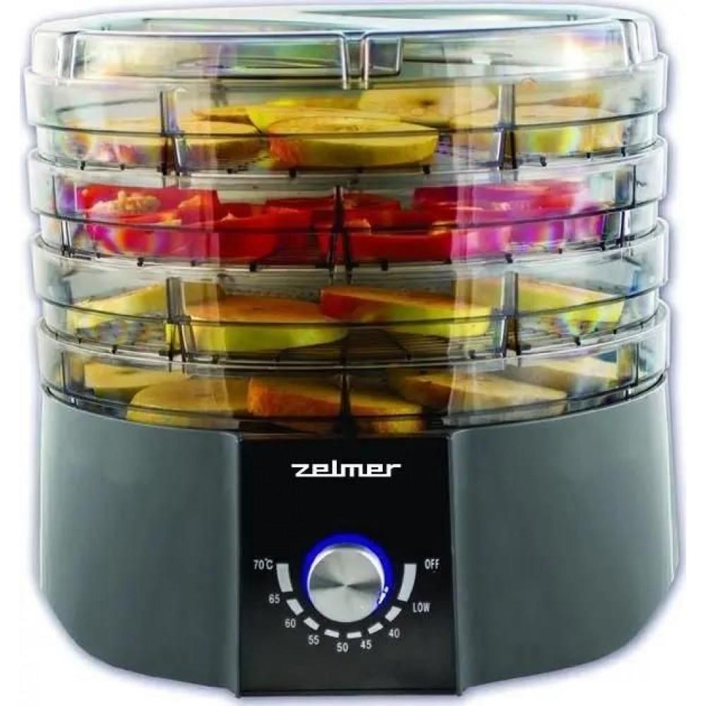 Изображение Сушилка для овощей Zelmer FOOD ZFD1004 (поддонов 4 шт, 520 Вт , черный)