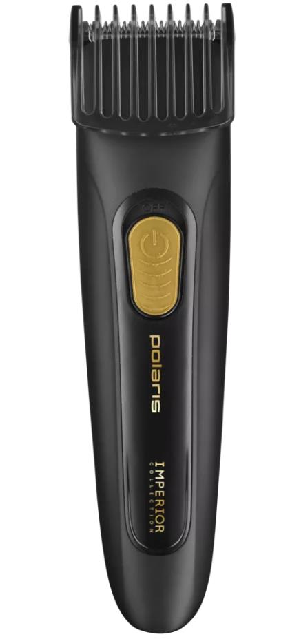 Изображение Машинка для стрижки бороды и усов, удаление волос Polaris PHC-0801 аккум/сеть, длина от 1-30 мм, черный