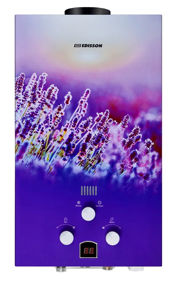 Изображение Водонагреватель проточный (газовые) Edisson E 20 GD (Лаванда)