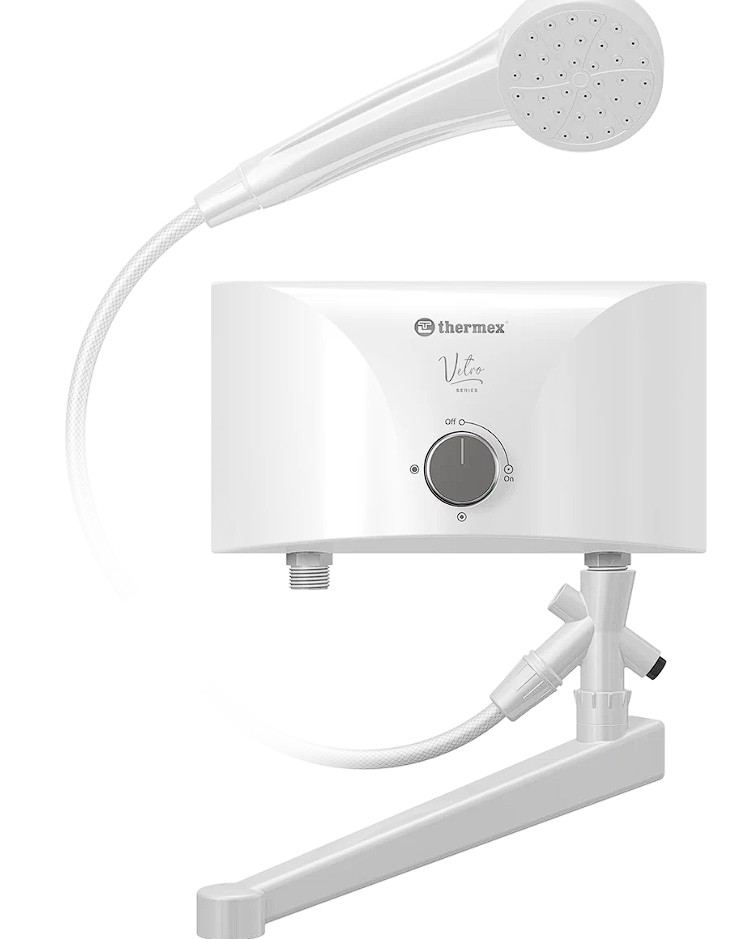 Изображение Водонагреватель проточный (электрический) Thermex Vetro 6500 combi