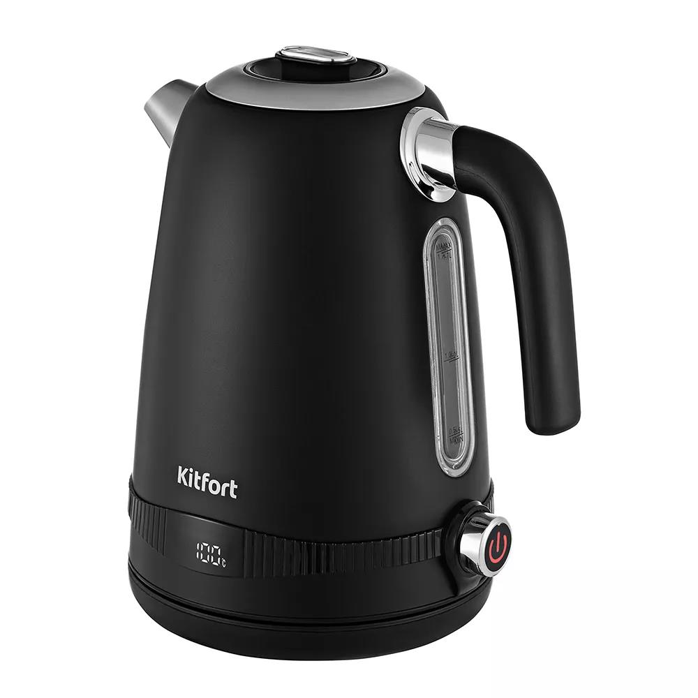 Изображение Электрический чайник Kitfort KT-6121-1 1.7 л, 2200 Вт (2200 Вт/1,7 л //черный)