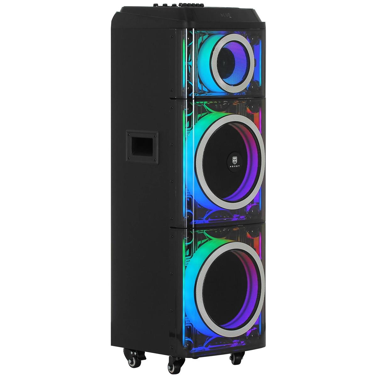 Изображение Портативная акустика Ural 203 2000W 1.1 BT/3.5Jack/USB-C 15м 9000mAh (УРАЛ МОЛОТ 203) (2000 Вт   черный)