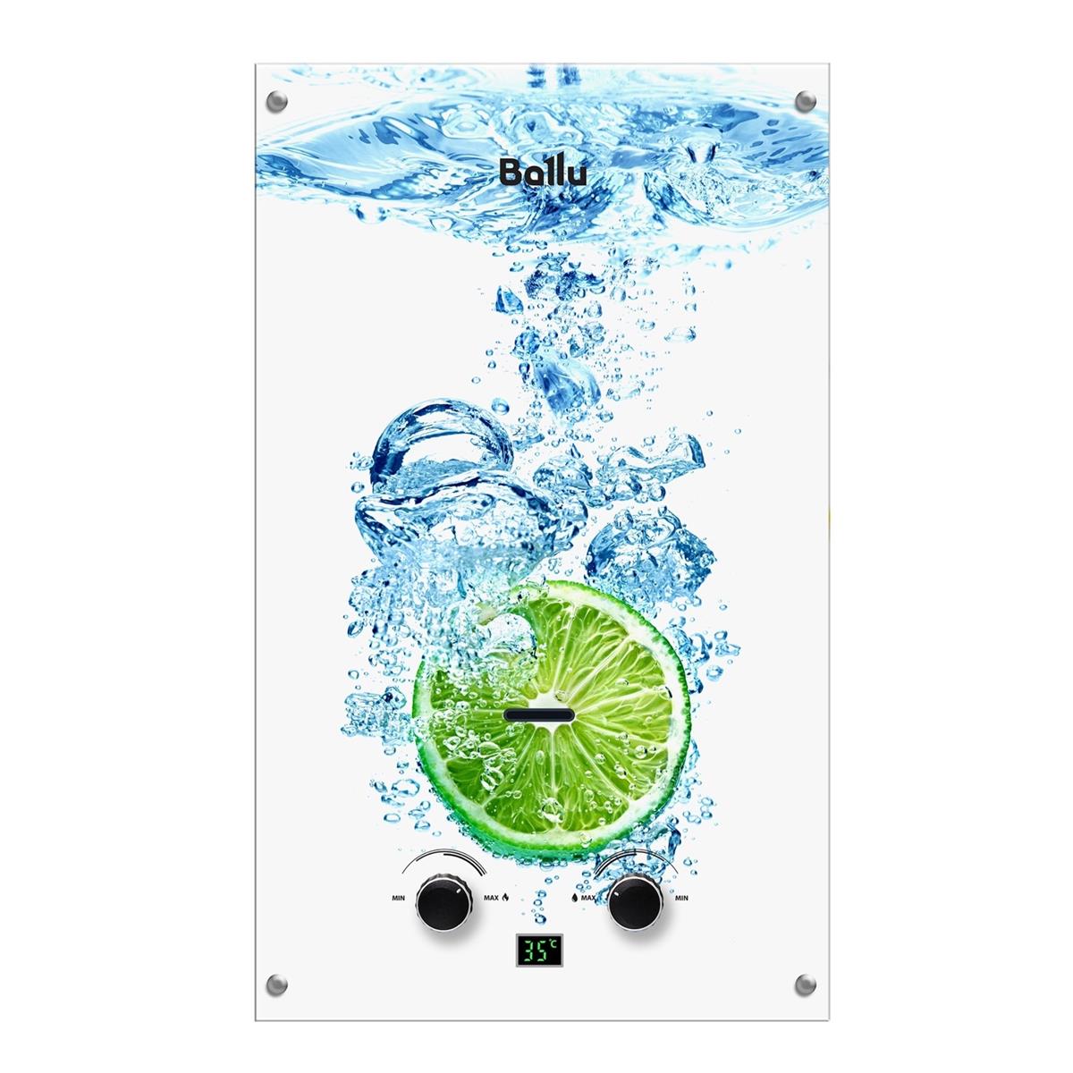 Изображение Водонагреватель проточный (газовые) Ballu GWH 10 Fiery Glass Lime