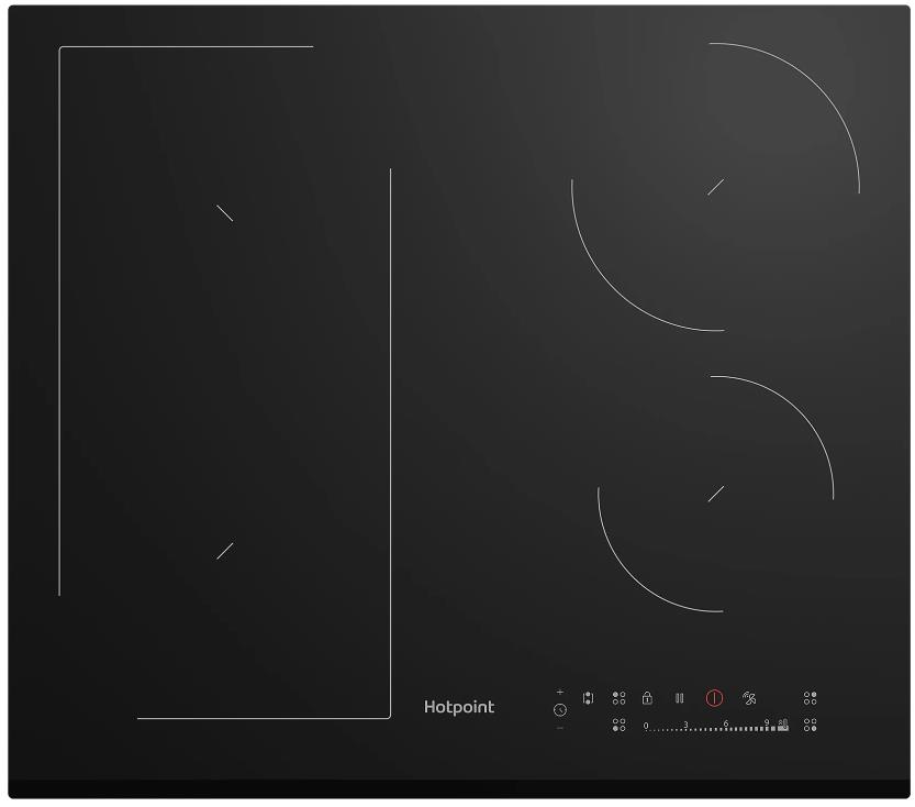 Изображение Варочная панель HOTPOINT HS 3560B BF (черный)
