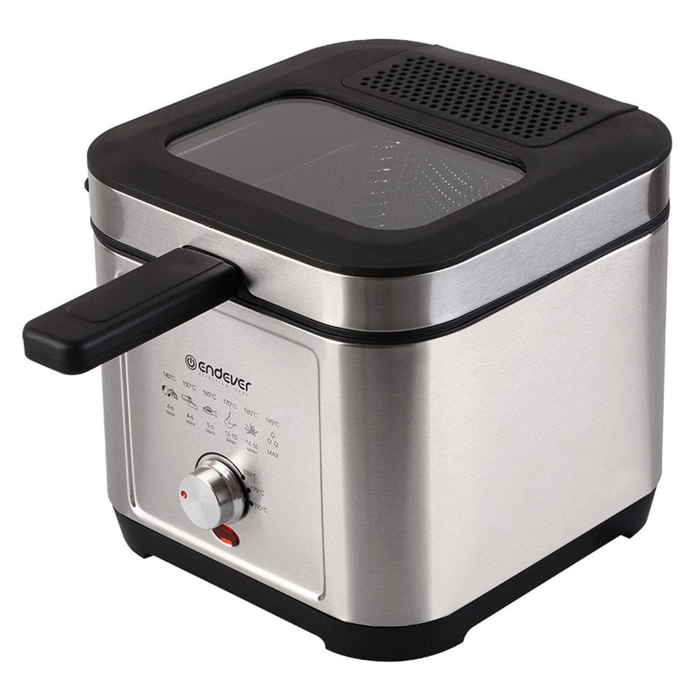 Изображение Фритюрница Endever Skyline FR-113 (2,5 л  2000 Вт  серебристый, черный)