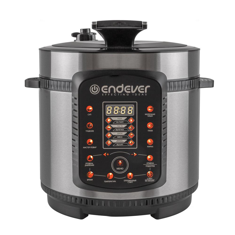 Изображение Мультиварка Endever Vita-99 (1000 Вт/5 л /черный, стальной)