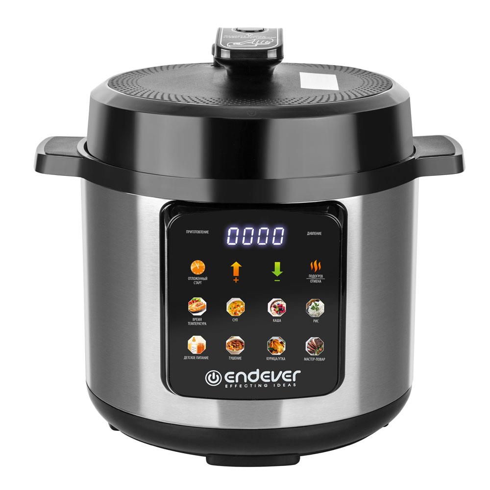 Изображение Мультиварка Endever Vita-133 (1200 Вт/6 л /черный, стальной)