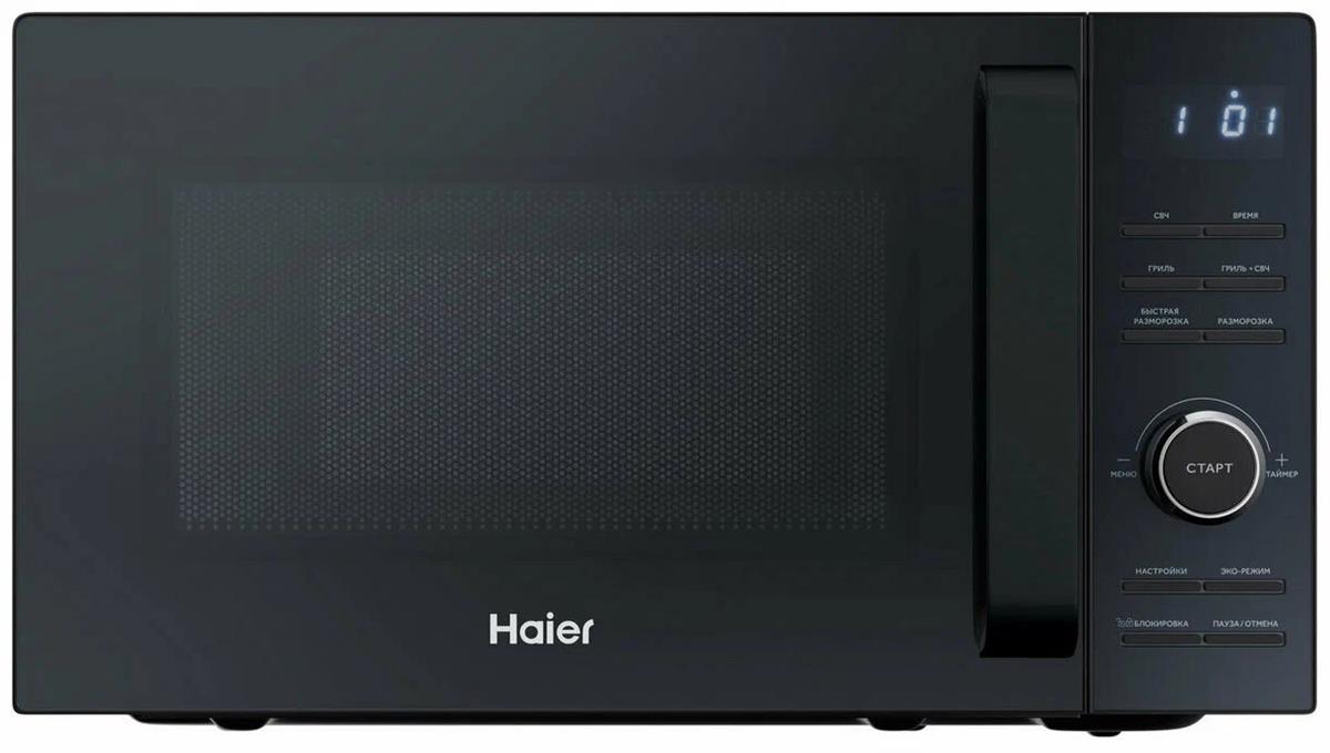 Изображение Микроволновая печь Haier HMG-DG207BA (700 Вт  20 л  Гриль  черный)