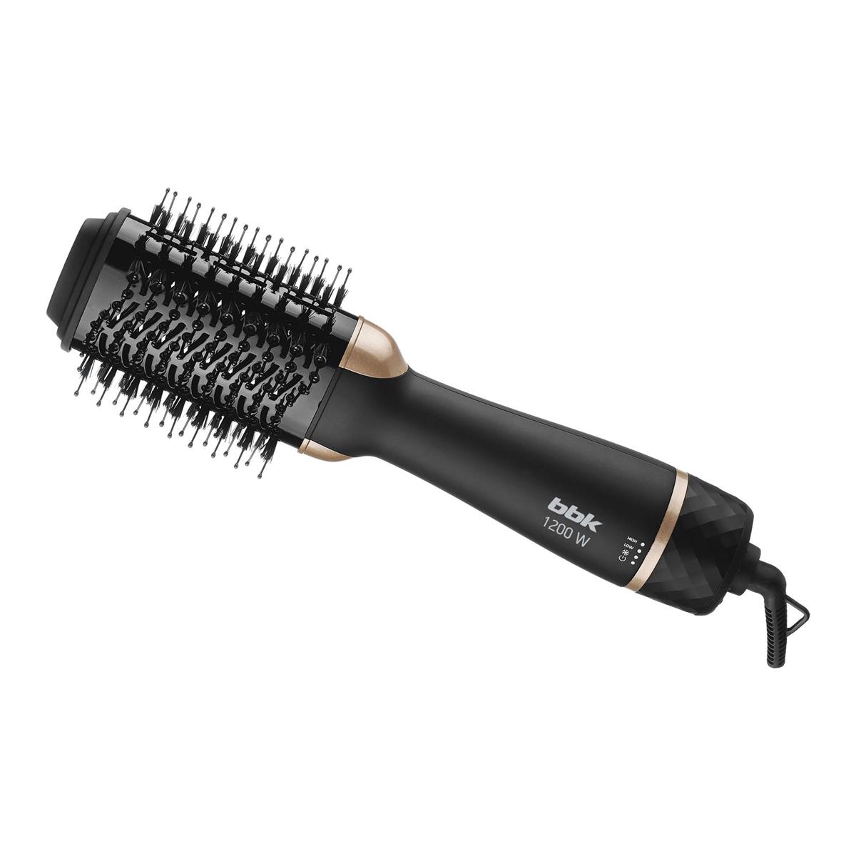 Изображение Фен-щетка BBK BHC3500 (1200 Вт /черный, шампань)