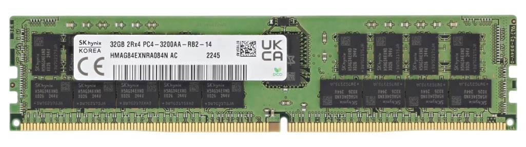 Изображение Оперативная память 1x32 GB DDR4 Hynix HMAG84EXNRA084N (25600 МБ/с, 3200 МГц, CL22)