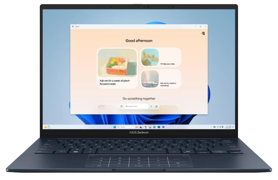 Изображение Ноутбук Asus UX3405CA Zenbook 14 (Intel 285H 2900 МГц/ SSD 1024 ГБ  /RAM 32 ГБ/ 14" 2880x1800/VGA встроенная/ Без ОС) (90NB14W1-M01090)
