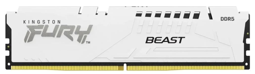 Изображение Оперативная память 16 GB DDR5 Kingston Fury Beast White (48000 Мб/с, 6000 МГц, CL30)