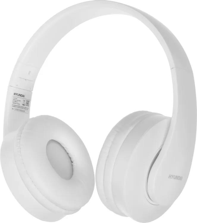 Изображение Bluetooth-гарнитура/наушники Hyundai H-HP102 (белый)