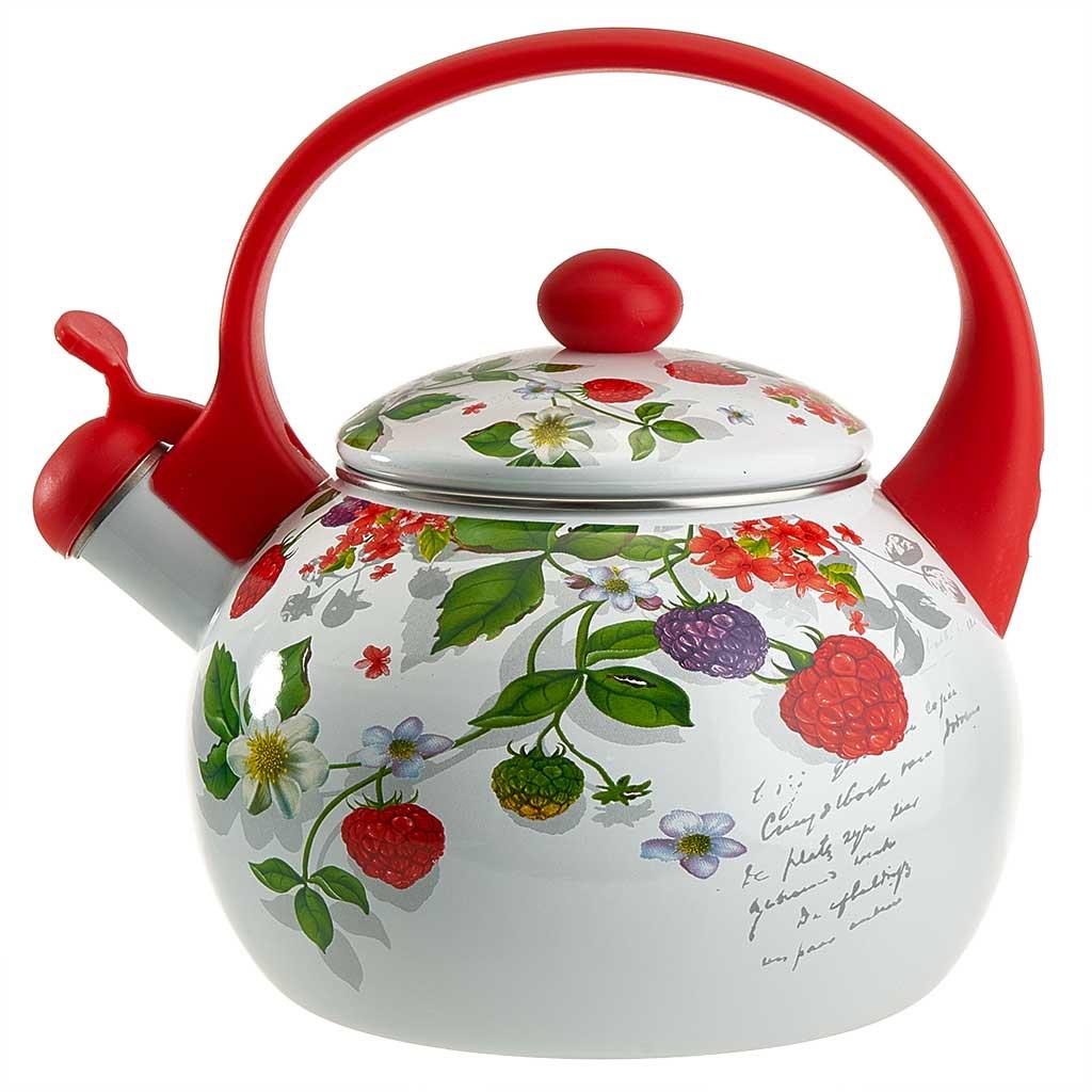 Изображение Чайник METALLONI EM-1322 (2,5, л л /белый, ягоды)