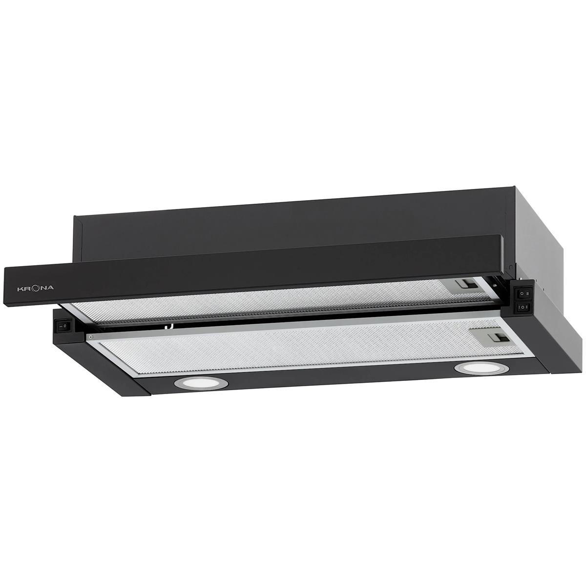 Изображение Встраиваемая вытяжка Krona KAMILLA T 600 (1 мотор) (черный, )
