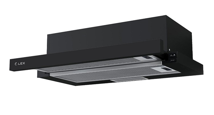 Изображение Встраиваемая вытяжка LEX HIDE 600 (черный, )