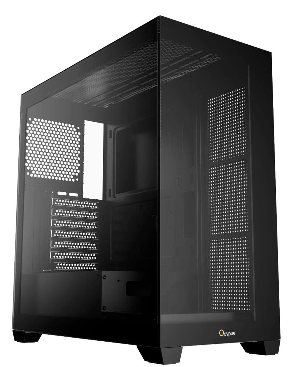 Изображение Корпус Ocypus Gamma C72 BK (mATX, ATX, Mini-ITX, черный, без БП)/(Gamma-C72-B-KD000XX-GL)