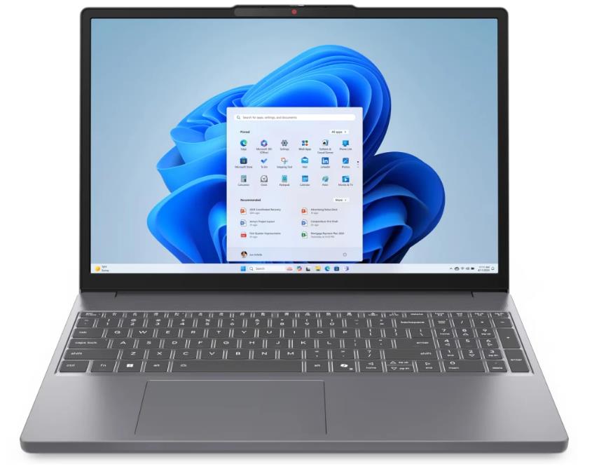 Изображение Ноутбук Lenovo IdeaPad Slim 3 15IRH10 (Intel 13420H 2100 МГц/ SSD 1024 ГБ  /RAM 16 ГБ/ 15.3" 1920x1200/VGA встроенная/ Без ОС) (83K100YMPS)