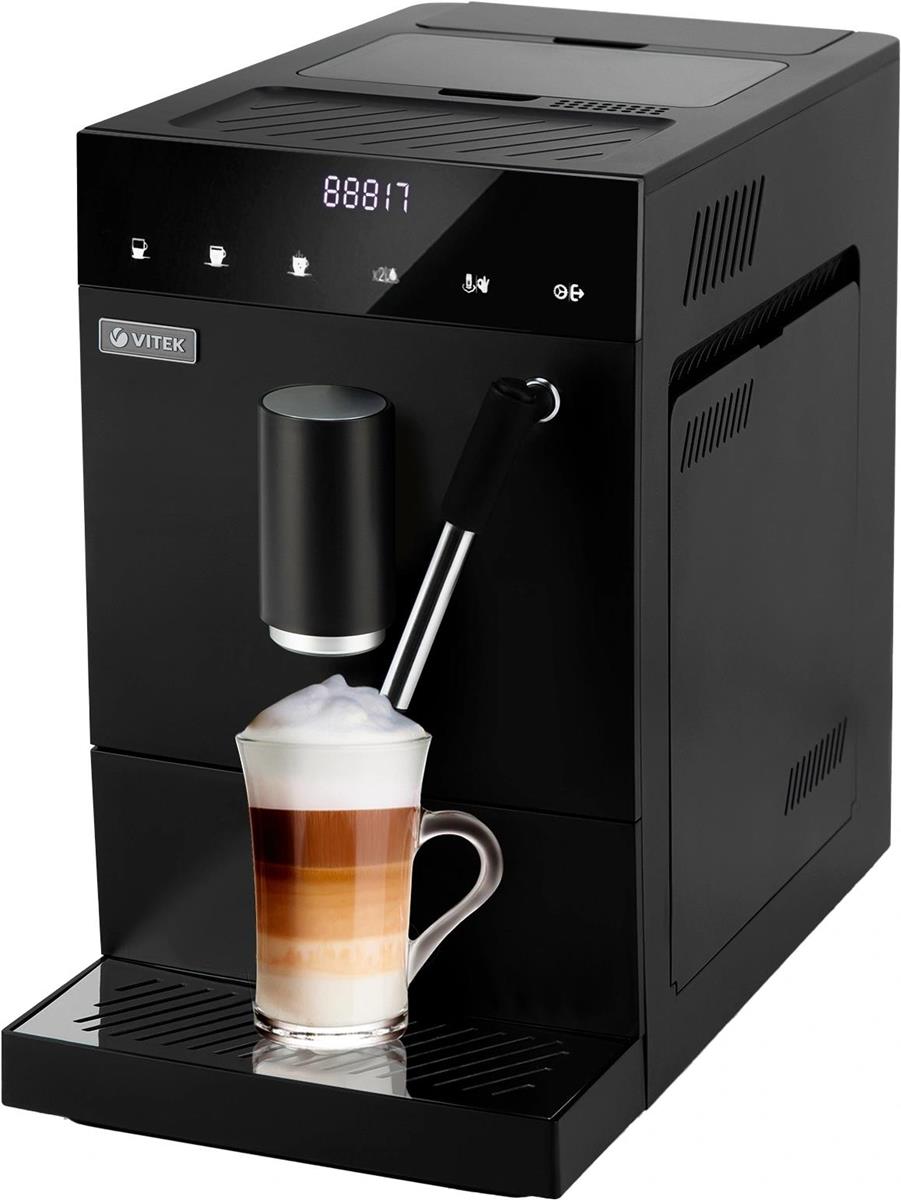 Изображение Кофемашина VITEK VT-8701 (1350 Вт /20 бар/черный)