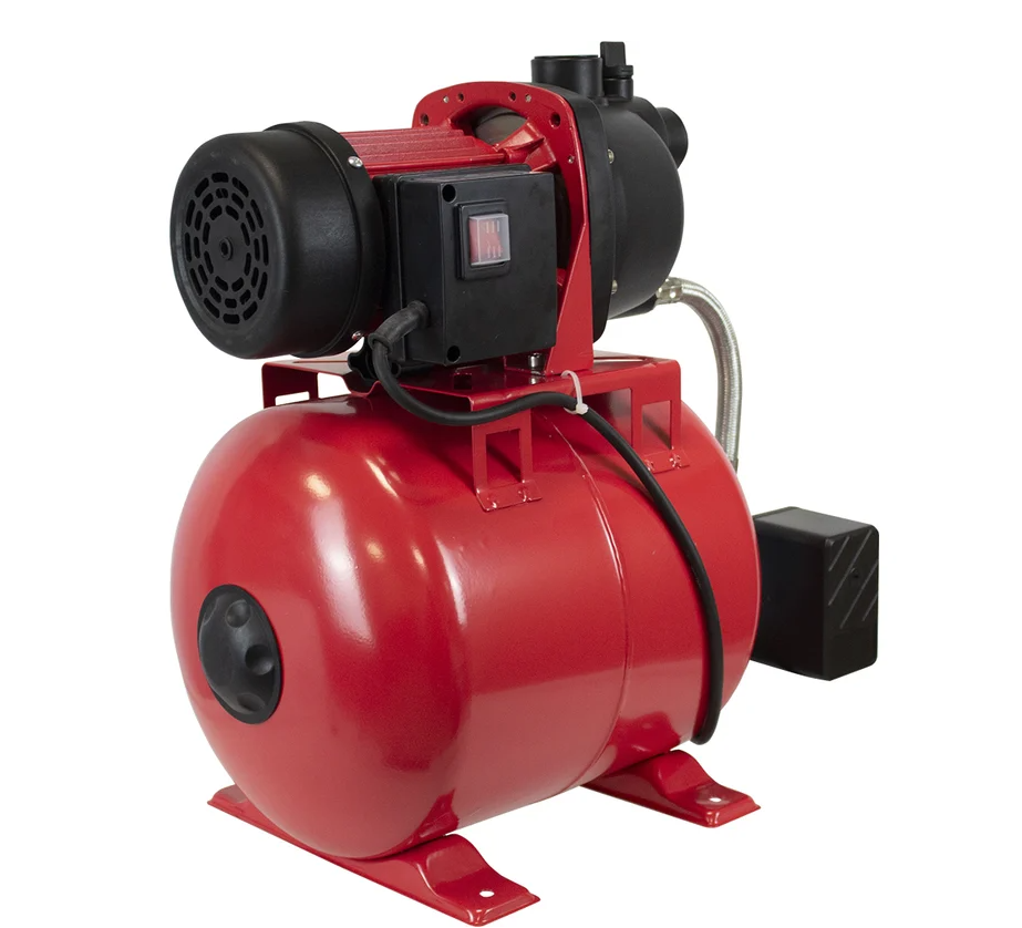 Изображение Поверхностная насосная станция Edon EWP 1350RC черный/красный 24810 1350Вт, 19л 1350 Вт  48 м )