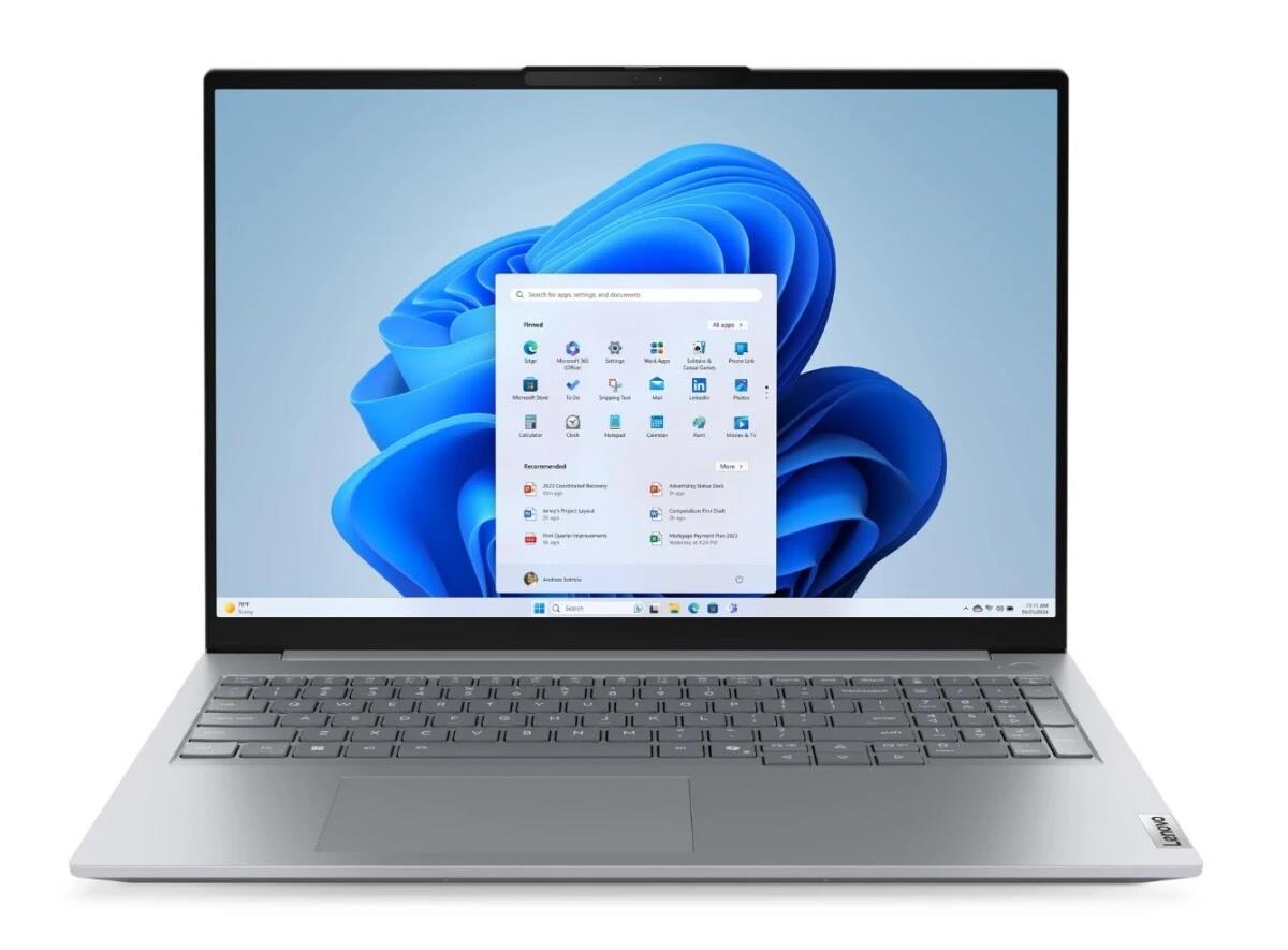 Изображение Ноутбук Lenovo ThinkBook 16 G8 IAL (Intel 255H 2000 МГц/ SSD 512 ГБ  /RAM 16 ГБ/ 16" 1920x1200/VGA встроенная/ Без ОС) (21SKS05C00)