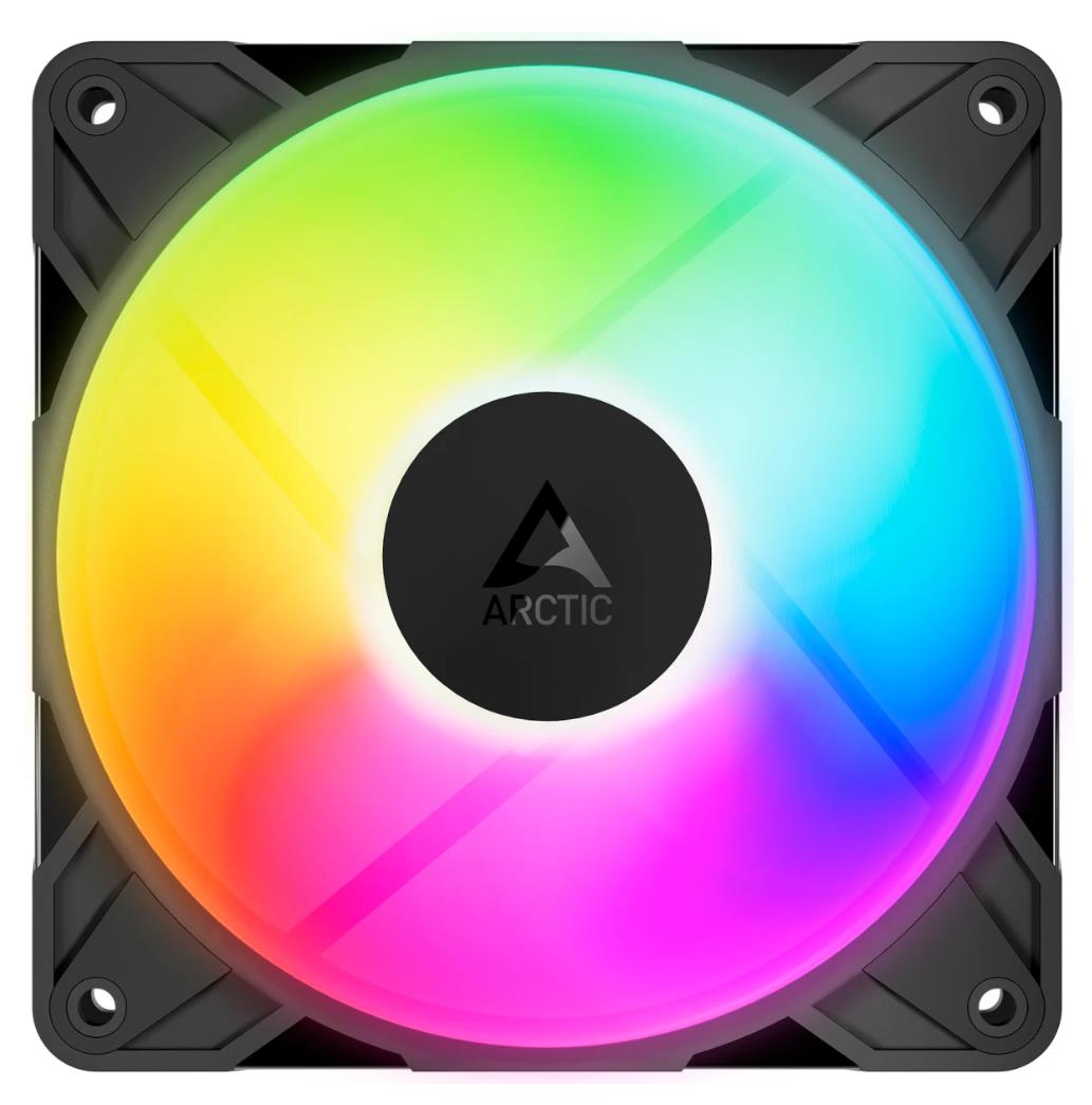Изображение Вентилятор Arctic P12 Pro Reverse A-RGB Black (3000 об/мин , 120x120x25 мм,4-pin PWM)