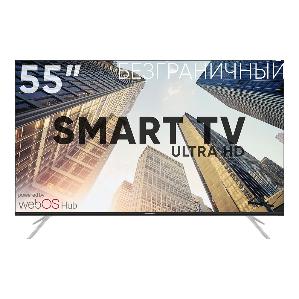 Изображение Телевизор SoundMAX SM-LED55M06SU 55" 4K Ultra HD Smart TV черный