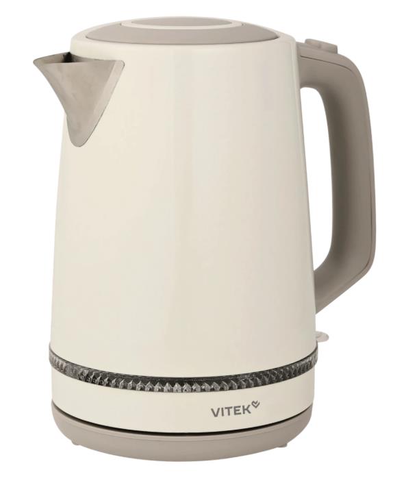Изображение Электрический чайник VITEK VT-WK1066 (2200 Вт/1,7 л /металл, пластик/бежевый)