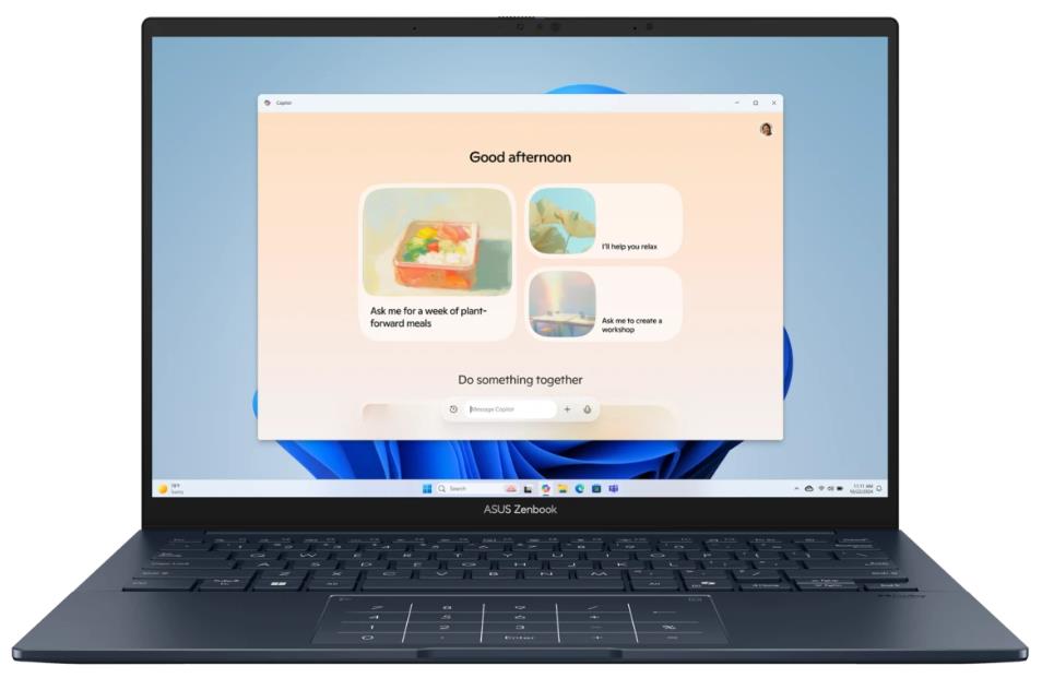 Изображение Ноутбук Asus UX3405CA Zenbook 14 (Intel 255H 2000 МГц/ SSD 1024 ГБ  /RAM 32 ГБ/ 14" 2880x1800/VGA встроенная/ Без ОС) (90NB14W1-M01ZR0)