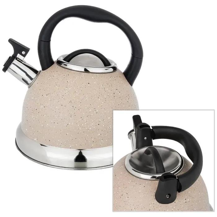 Изображение Чайник AGNESS 937-028 нерж. 3л. (3, л л /бежевый)