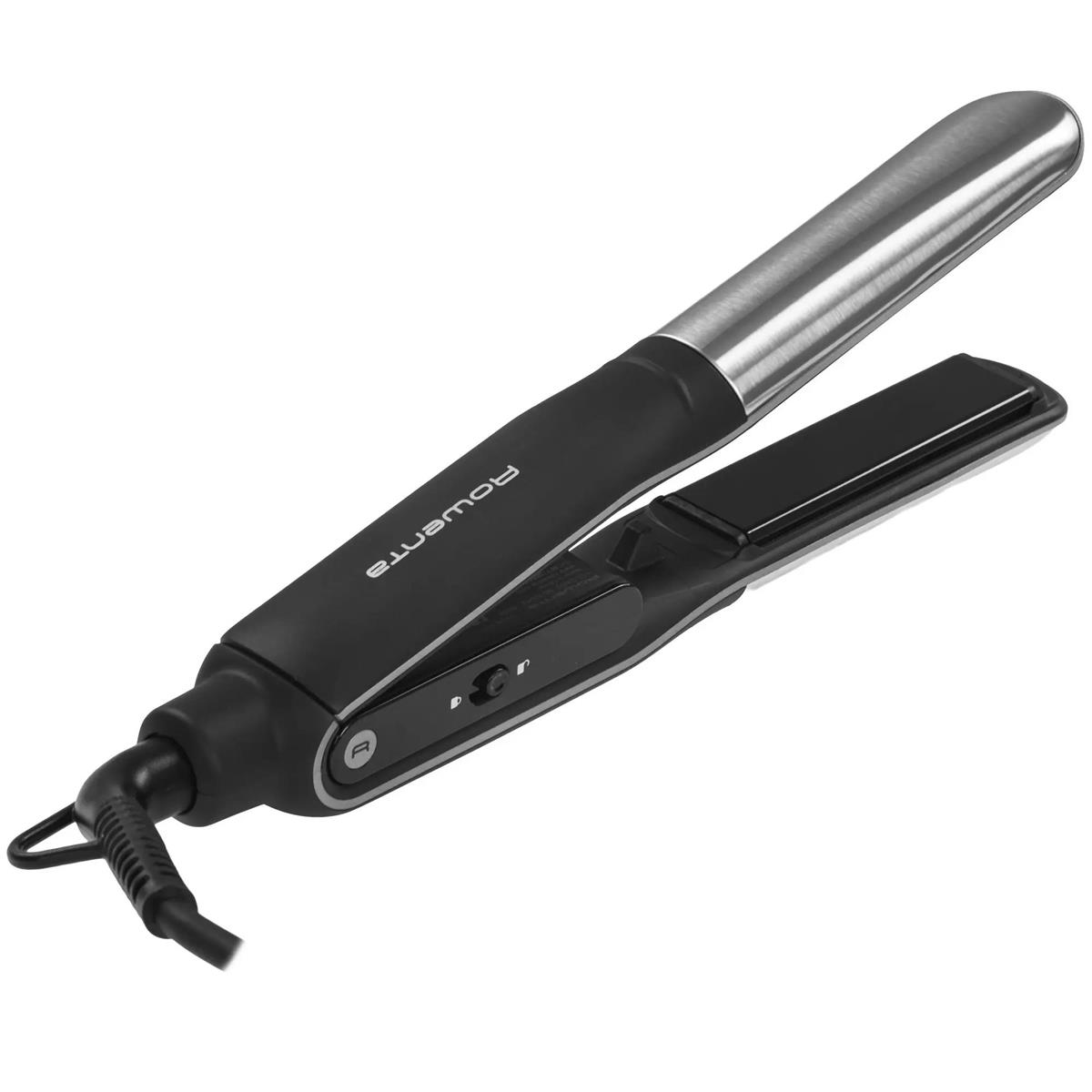 Изображение Щипцы для волос Rowenta Thermostyle SF7120E0 черный/серый, 30 мм, 230 °C, 6 режимов (55 Вт /230 °C/титановое)