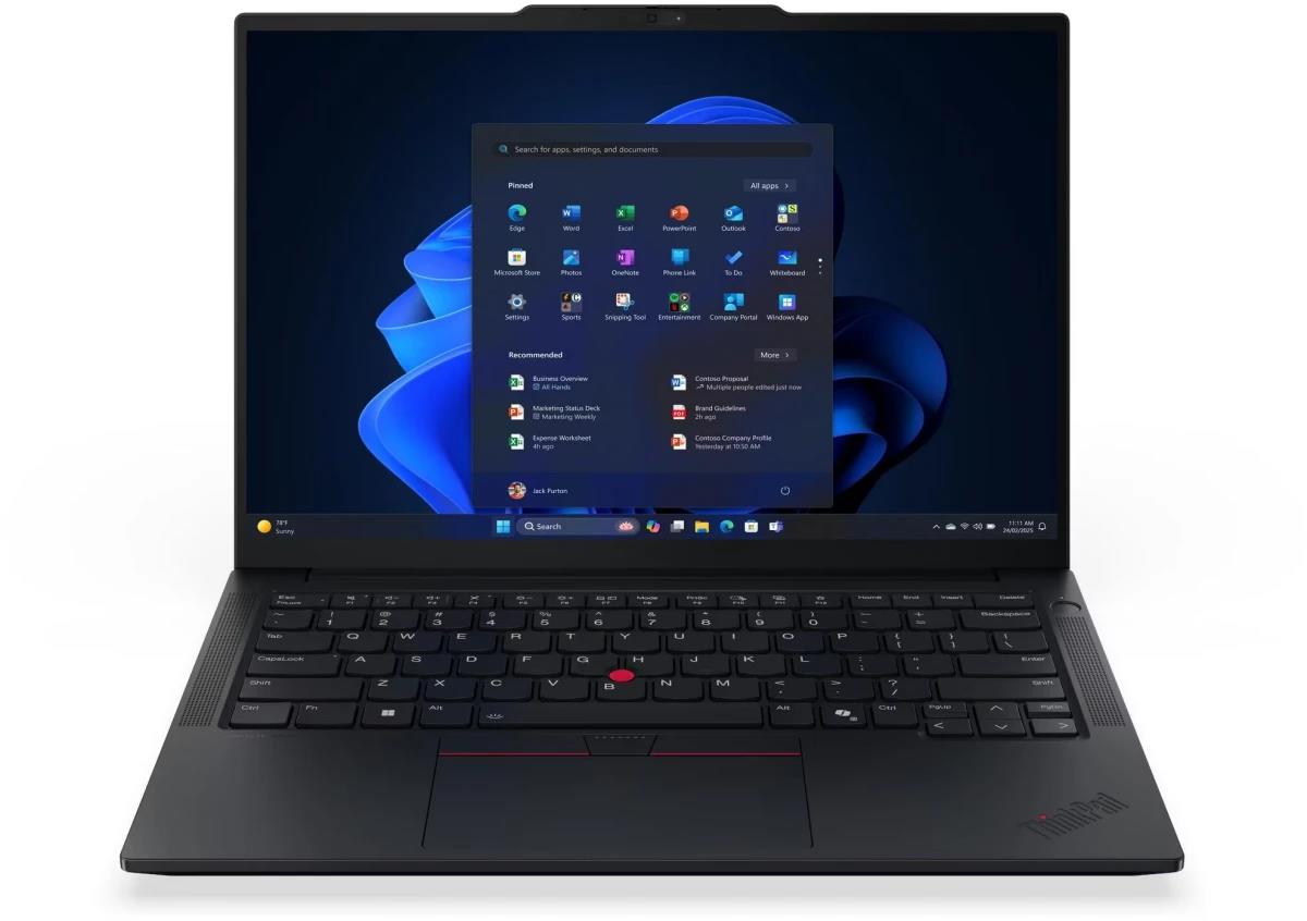 Изображение Ноутбук Lenovo ThinkPad E14 Gen 7 (Intel 255H 2000 МГц/ SSD 512 ГБ  /RAM 16 ГБ/ 14" 1920x1200/VGA встроенная/ Без ОС) (21SXS0N500)